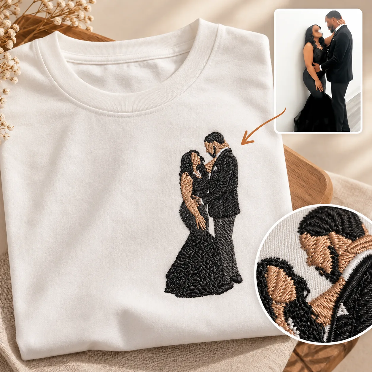 SUDADERA PERSONALIZADA CON TU FOTO – BORDADA