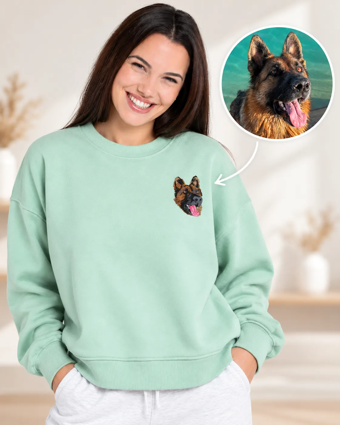 SUDADERA PERSONALIZADA MASCOTA – BORDADA
